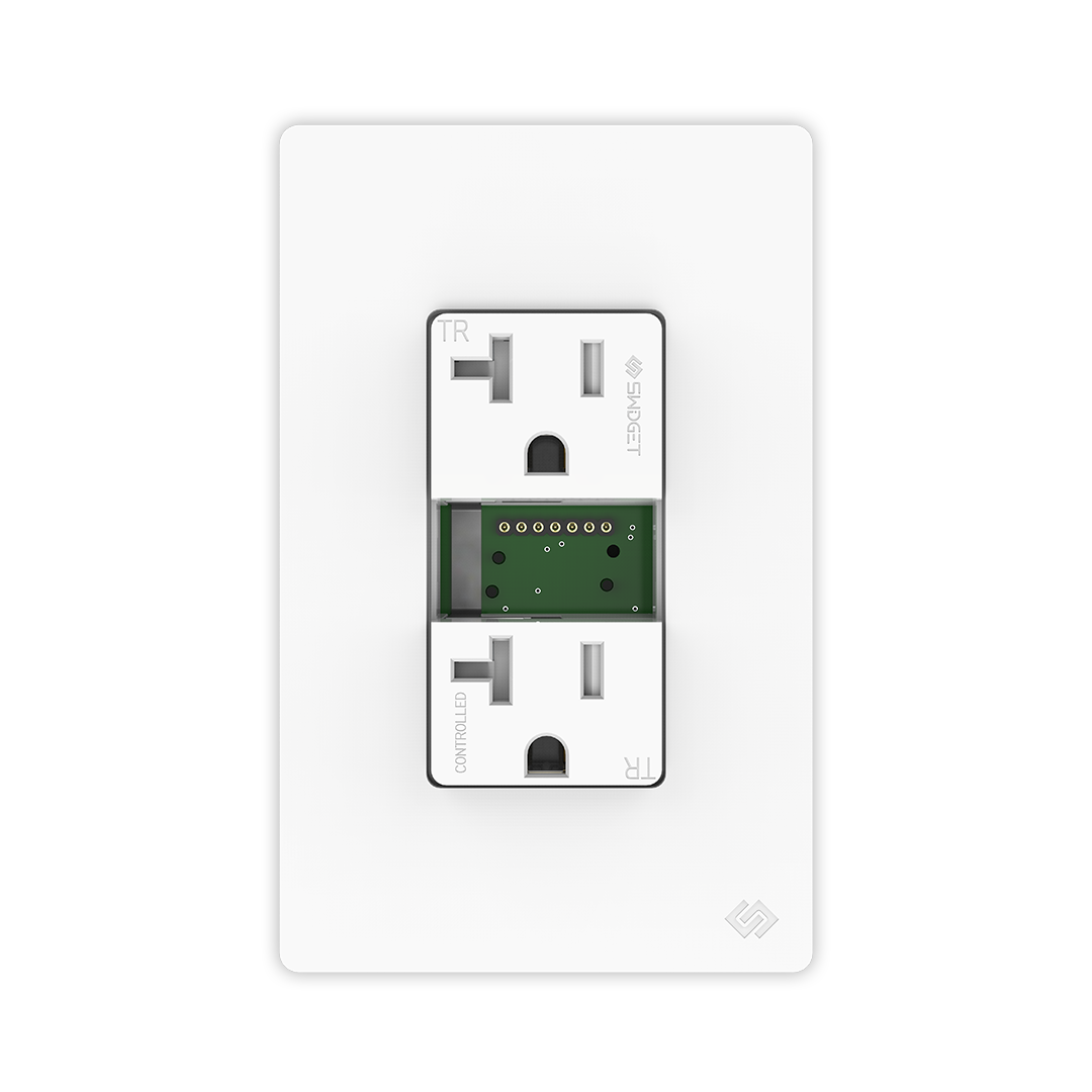 Swidget 20A Outlet - Smart Plug Power Outlet Switch for Automation -  Requires Neutral Wire - Compatible with Swidget Smart Inserts for Remote  Control